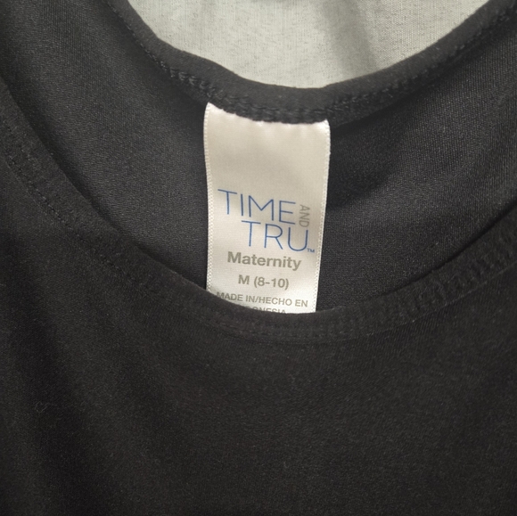 Black maternity tee shirt - Picture 2 of 2